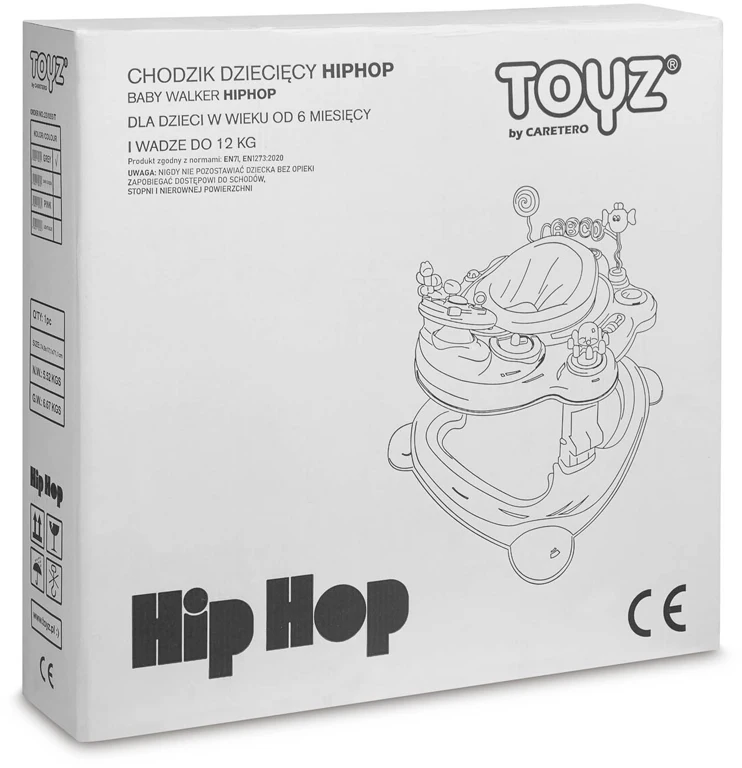 Дитячі ходунки Caretero Hip Hop Grey